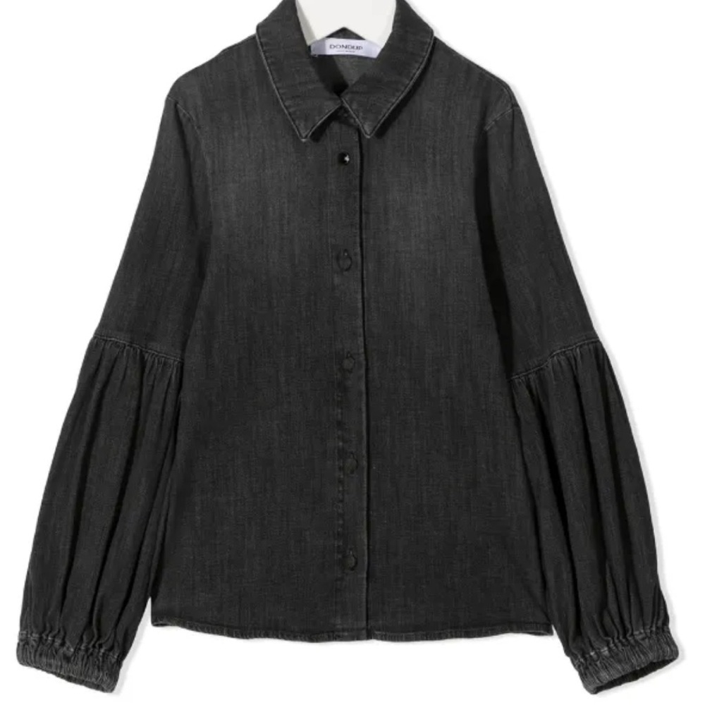 ✨DONDUP Black Button-Up Denim Shirt NWT Sz Medium✨